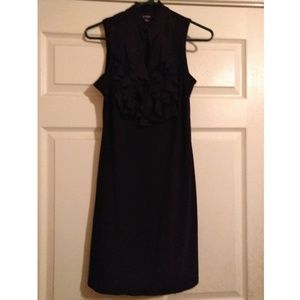 Black Ruffle Top Dress